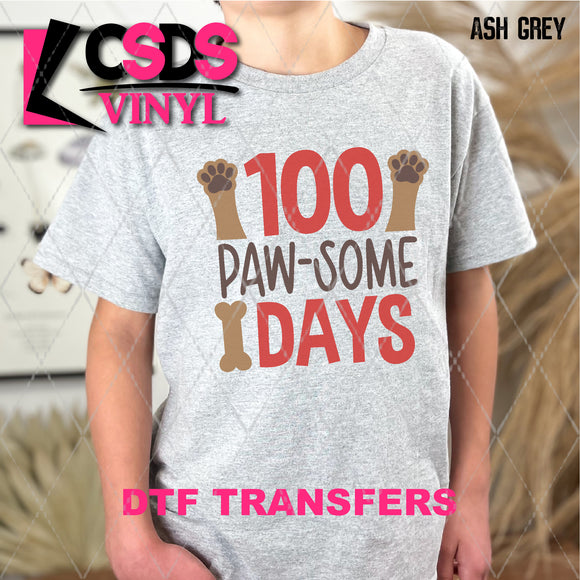 DTF Transfer - DTF006963 100 Paw-Some Days