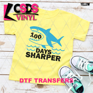 DTF Transfer - DTF006973 100 Days Sharper Shark
