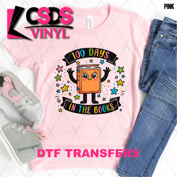 DTF Transfer - DTF006981 Colorful 100 Days in the Books