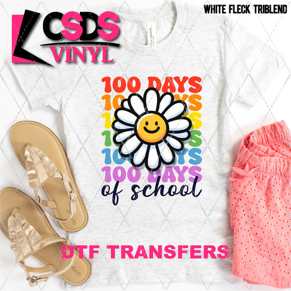 DTF Transfer - DTF006984 100 Days of School Daisy