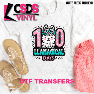 DTF Transfer - DTF006988 100 Llamagical Days