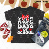 DTF Transfer - DTF007004 101 Days of School Red Bow