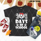 DTF Transfer - DTF007009 101 Days of School Dog with Bow