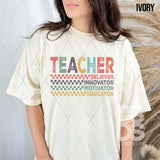 DTF Transfer - DTF007013 Teacher Believer Innovator Motivator Educator