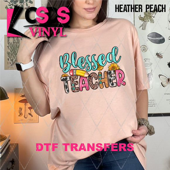 DTF Transfer - DTF007014 Blessed Teacher