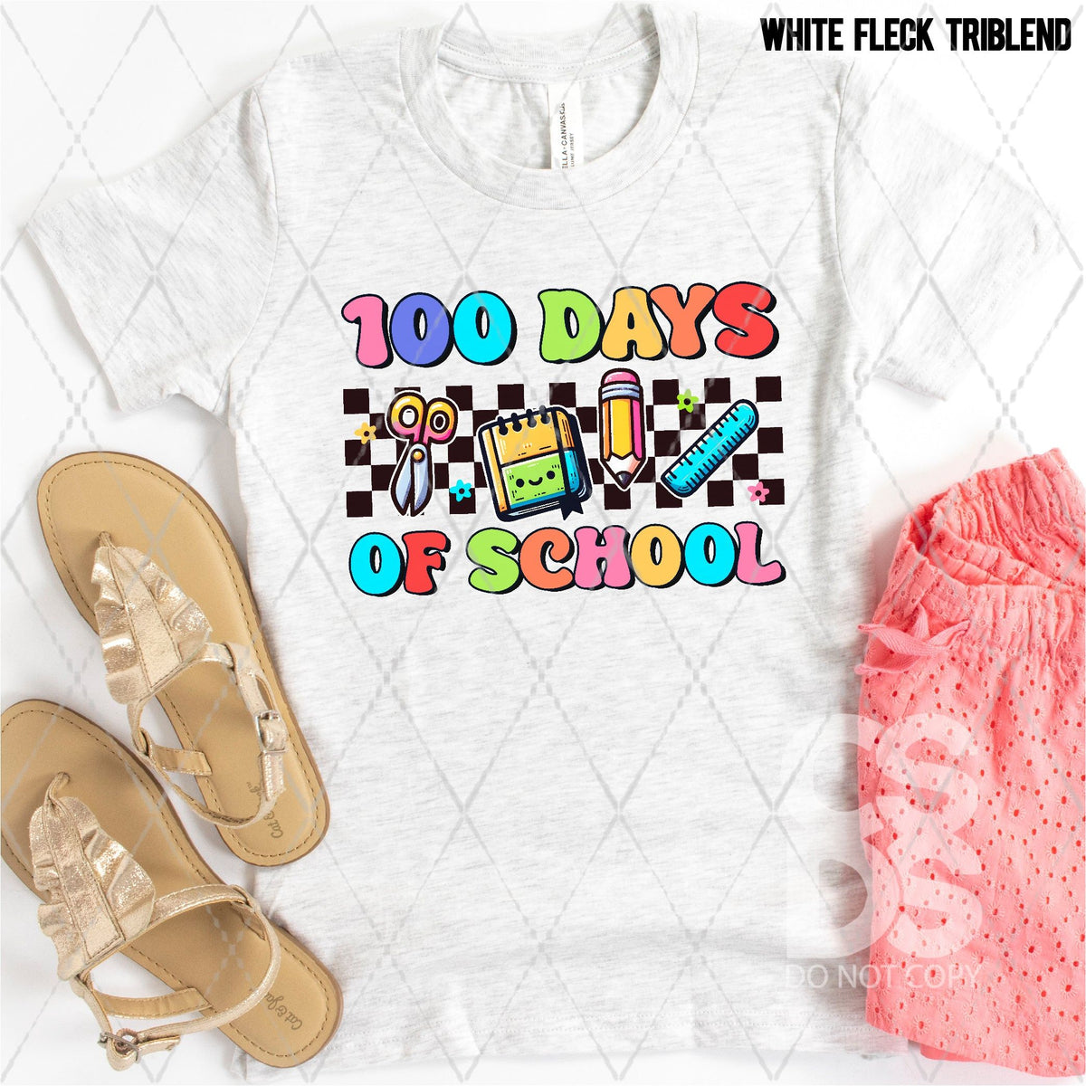 DTF Transfer - DTF007018 100 Days of School Supplies – CSDS Vinyl