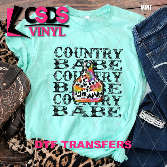 DTF Transfer - DTF007067 Country Babe Stacked Word Art