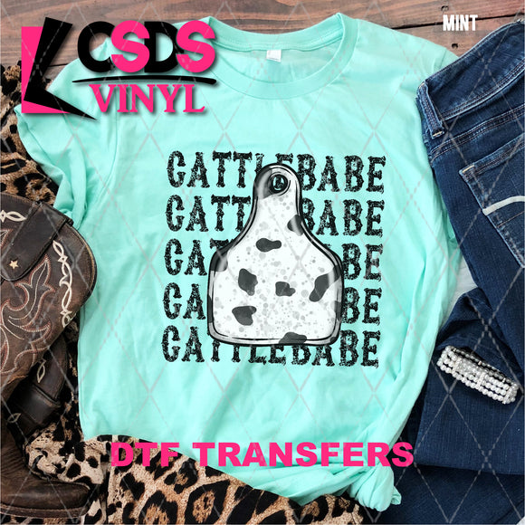 DTF Transfer - DTF007071 Cattle Babe Stacked Word Art