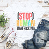 DTF Transfer - DTF007132 Stop Human Trafficking Sketch