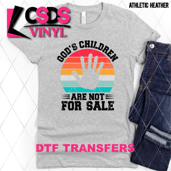 DTF Transfer - DTF007146 Retro God's Children are Not for Sale