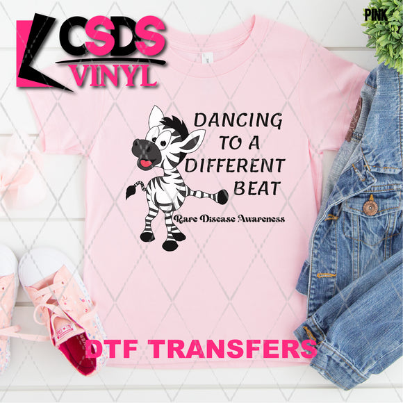 DTF Transfer - DTF007165 Dancing to a Different Beat Zebra