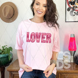 DTF Transfer - DTF007183 Pink Lover Faux Embroidery/Glitter