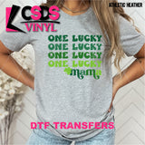 DTF Transfer - DTF007205 One Lucky Mama Stacked Word Art