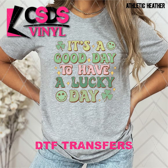 DTF Transfer - DTF007221 It's a Good Day to have a Lucky Day