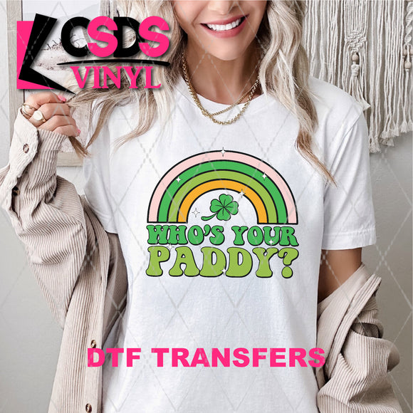 DTF Transfer - DTF007257 Who's Your Paddy