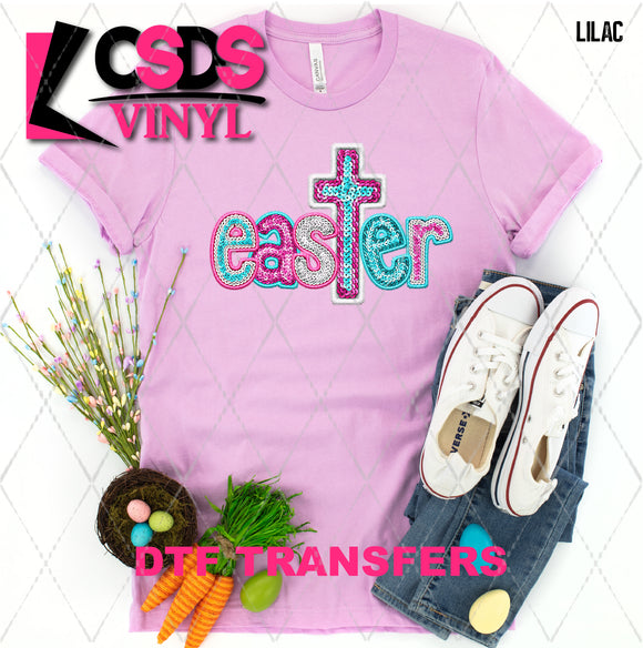 DTF Transfer - DTF007346 Easter Faux Embroidery/Glitter