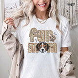 DTF Transfer - DTF007362 Faux Embroidery Fur Mom Beagle