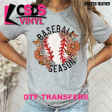 DTF Transfer - DTF007507 Floral Baseball Season