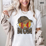 DTF Transfer - DTF007511 Faux Embroidery Leopard Softball Mom