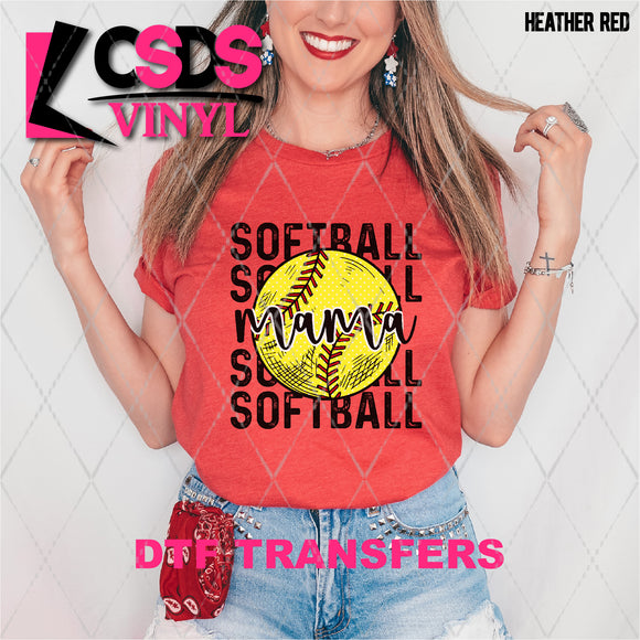 DTF Transfer - DTF007516 Softball Mama Stacked Word Art