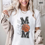 DTF Transfer - DTF007519 Faux Embroidery/Glitter Basketball Mom Stacked Letters