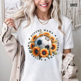 DTF Transfer - DTF007532 Soccer Mama Sunflowers