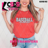 DTF Transfer - DTF007548 Baseball Mama Light Blue