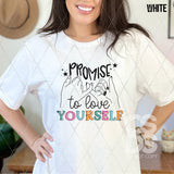 DTF Transfer - DTF007607 Promise to Love Yourself