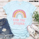DTF Transfer - DTF007626 End the Stigma Rainbow