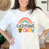 DTF Transfer - DTF007632 Everything Will be Okay Rainbow