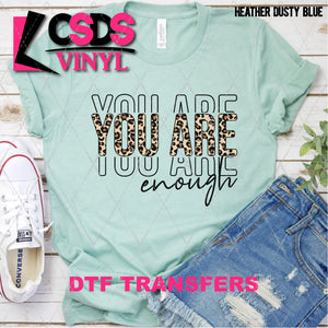 DTF Transfer - DTF007633 You are Enough Leopard