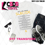 DTF Transfer - DTF007635 Let's Talk about Suicide