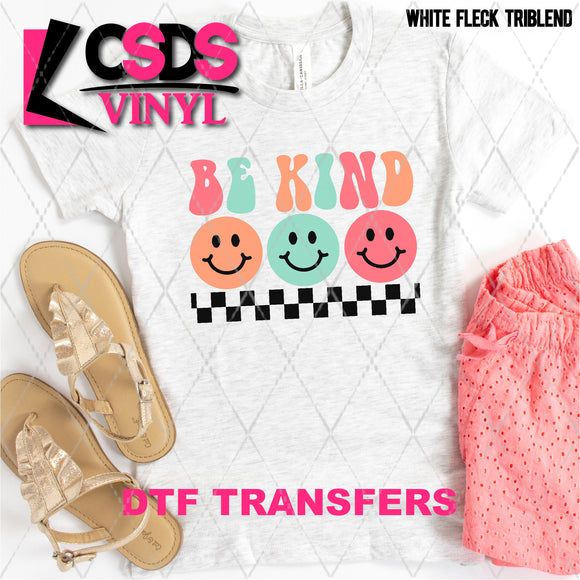 DTF Transfer - DTF007644 Be Kind Smile Trio
