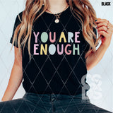 DTF Transfer - DTF007646 You are Enough Pastel