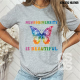 DTF Transfer - DTF007677 Neurodiversity is Beautiful Butterfly