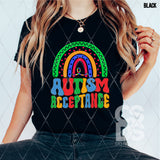 DTF Transfer - DTF007679 Autism Acceptance Rainbow