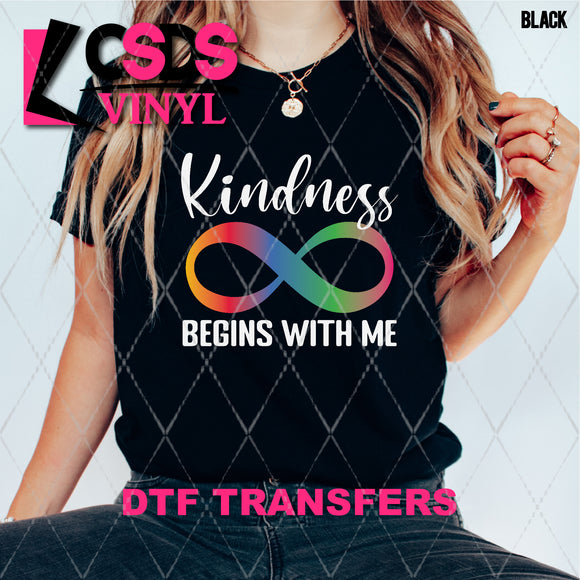 DTF Transfer - DTF007691 Kindness Begins with Me