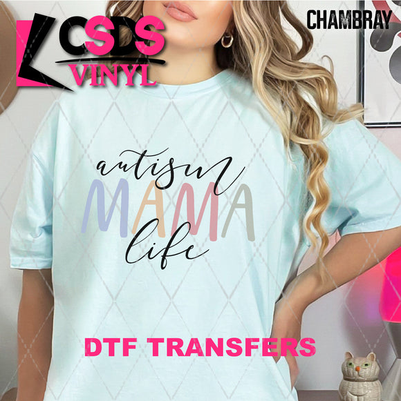DTF Transfer - DTF007722 Autism Mama Life