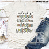 DTF Transfer - DTF007733 Whispering Staring Compassion Education