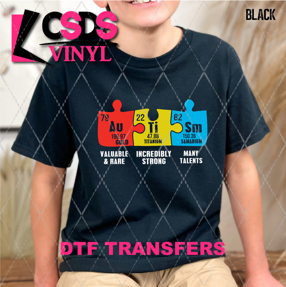 DTF Transfer - DTF007736 Autism Symbol Puzzle Pieces