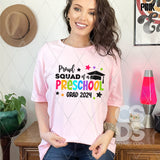 DTF Transfer - DTF007775 Proud Squad of a Preschool Grad 2024