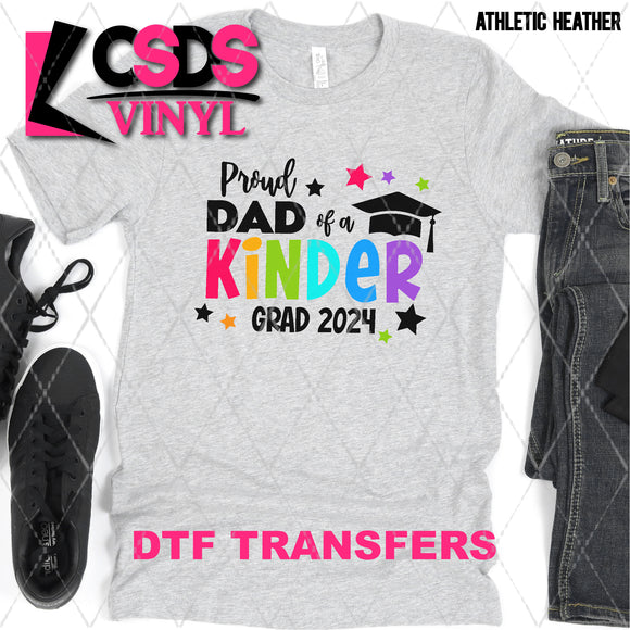 DTF Transfer - DTF007778 Proud Dad of a Kinder Grad 2024