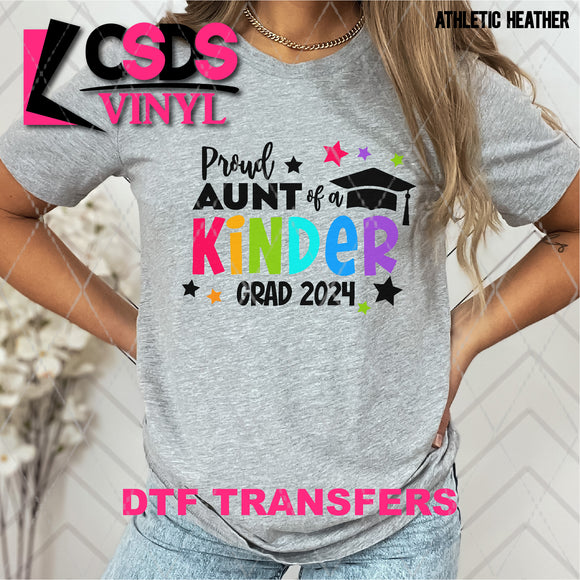 DTF Transfer - DTF007783 Proud Aunt of a Kinder Grad 2024