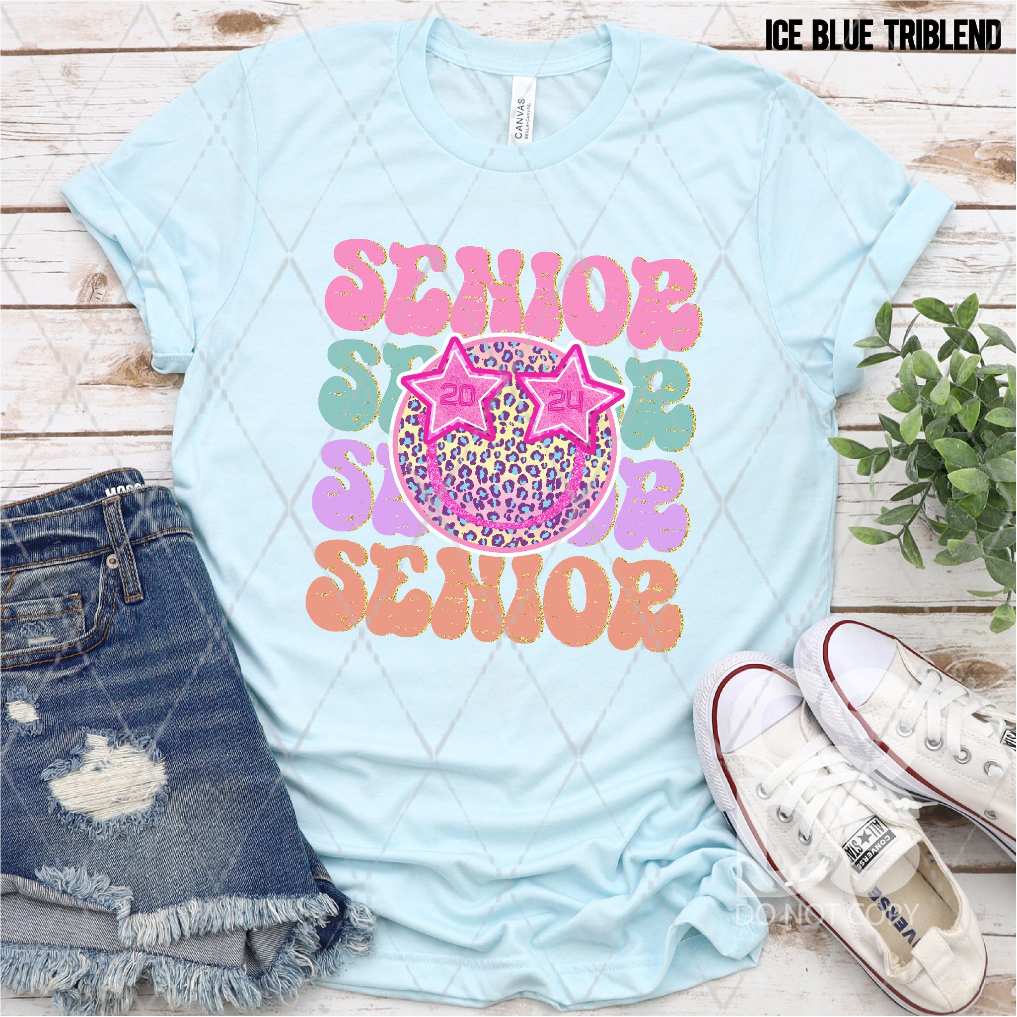DTF Transfer - DTF007801 Preppy Senior 2024 Smile – CSDS Vinyl