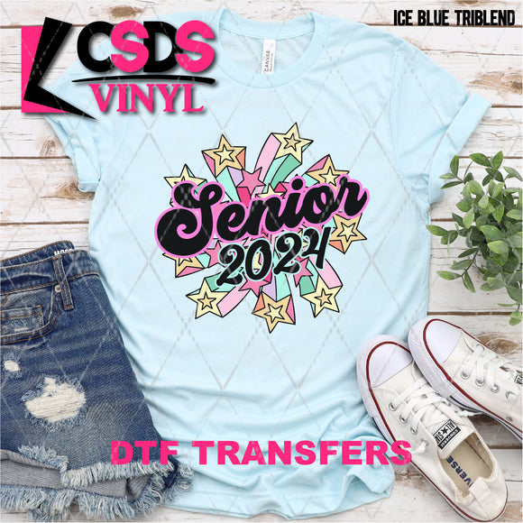 DTF Transfer - DTF007803 Retro Senior 2024