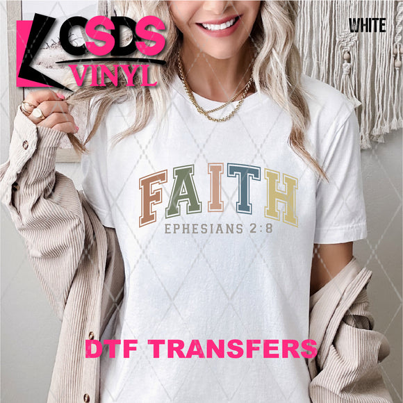 DTF Transfer - DTF007826 Faith Varsity Ephesians 2:8