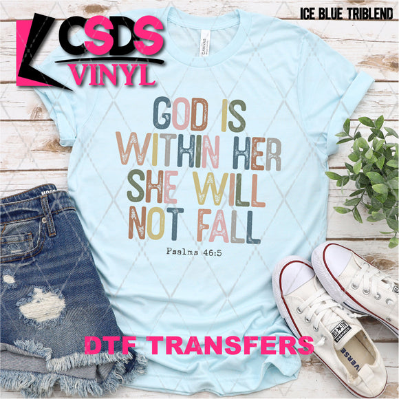 DTF Transfer - DTF007834 God is Within Her