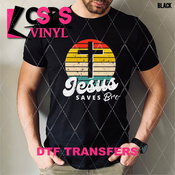 DTF Transfer - DTF007843 Retro Jesus Saves Bro