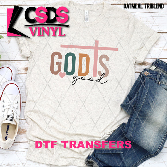DTF Transfer - DTF007896 God is Good Cross