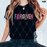 DTF Transfer - DTF007900 Forgiven Bright Box Letters